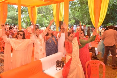 Devotees throng to catch a glimpse of the sacred fragment of the Jyotirlinga.