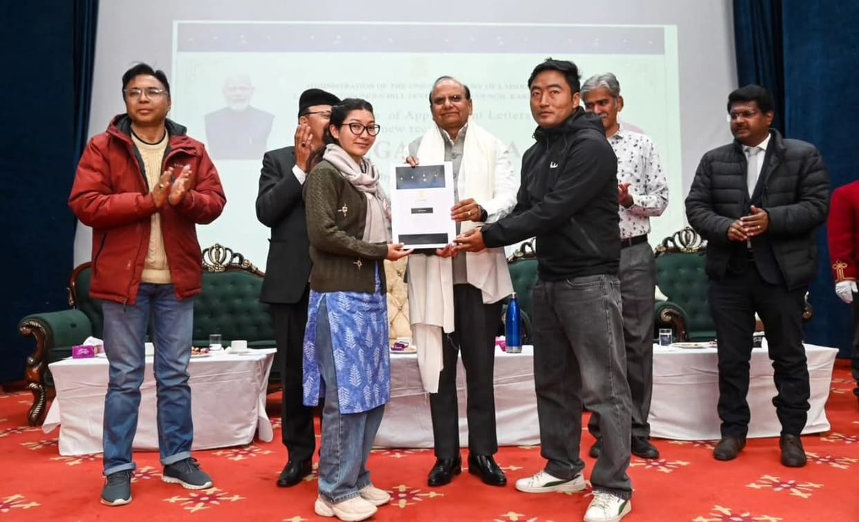 Leh, LG VK Sexsena, Gave Appointment Letter, Newly Employees, Kargil