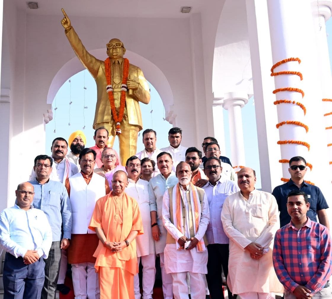 The Chief Minister paid homage to Babasaheb.