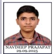 Navdeep Prajapat of DAV Barmana secured 99.6 percent marks in Class 10.