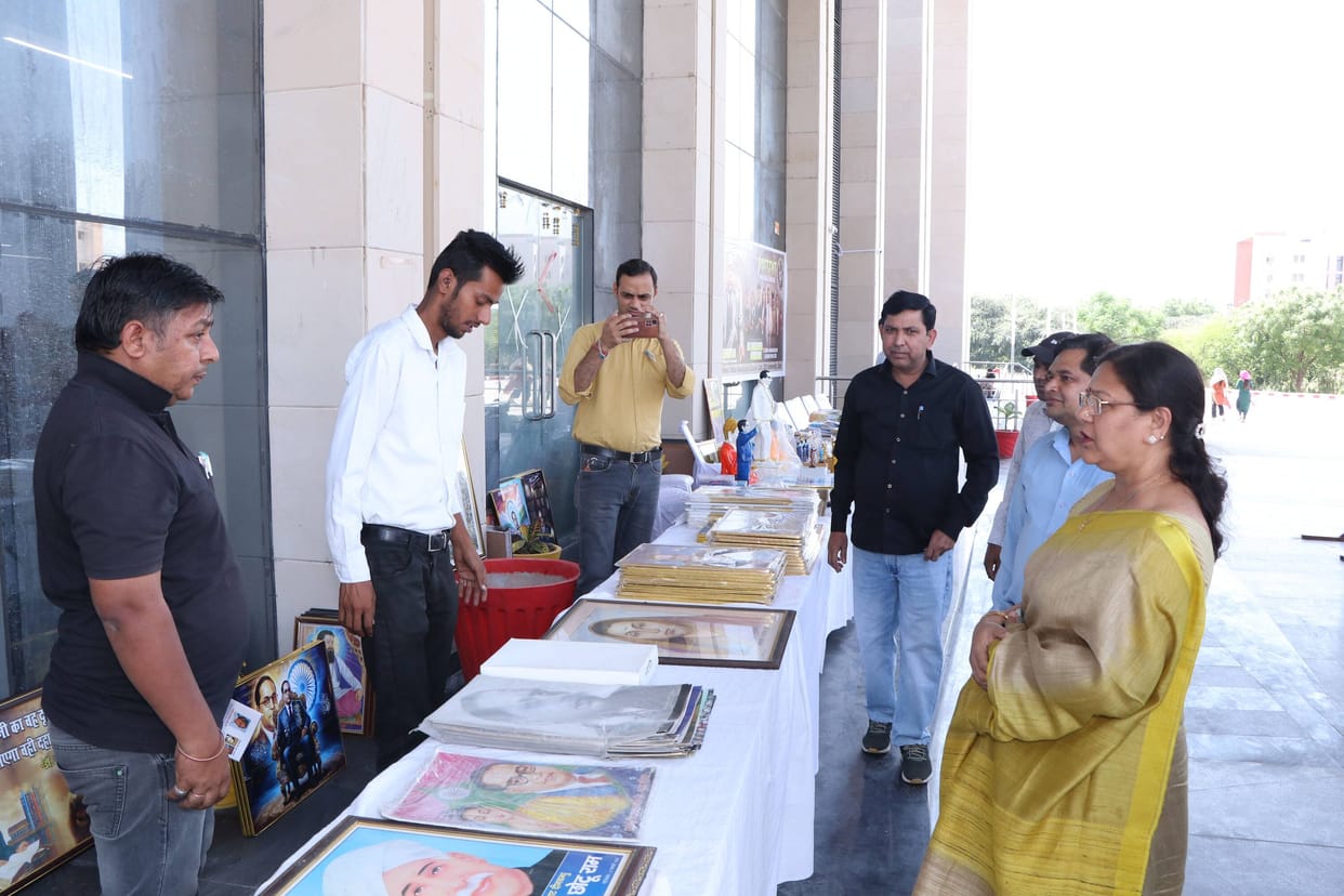 Exhibition on Jyotiba Phule and Dr. Ambedkar Jayanti at CRSU