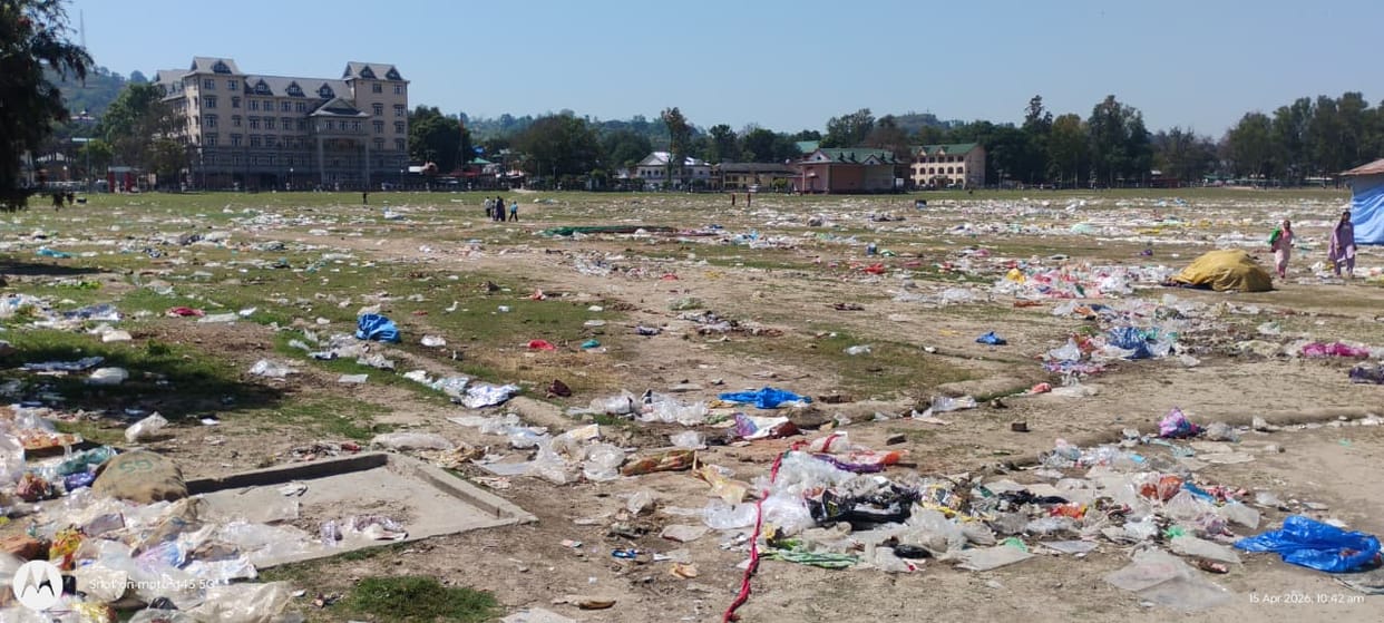 Holi fair ends, Chaugan remains filthy for ten days, no cleaning is being done