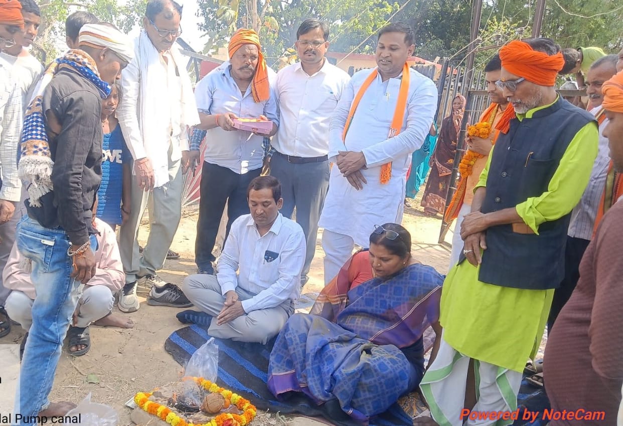 Majhawan MLA inaugurated anti-erosion work