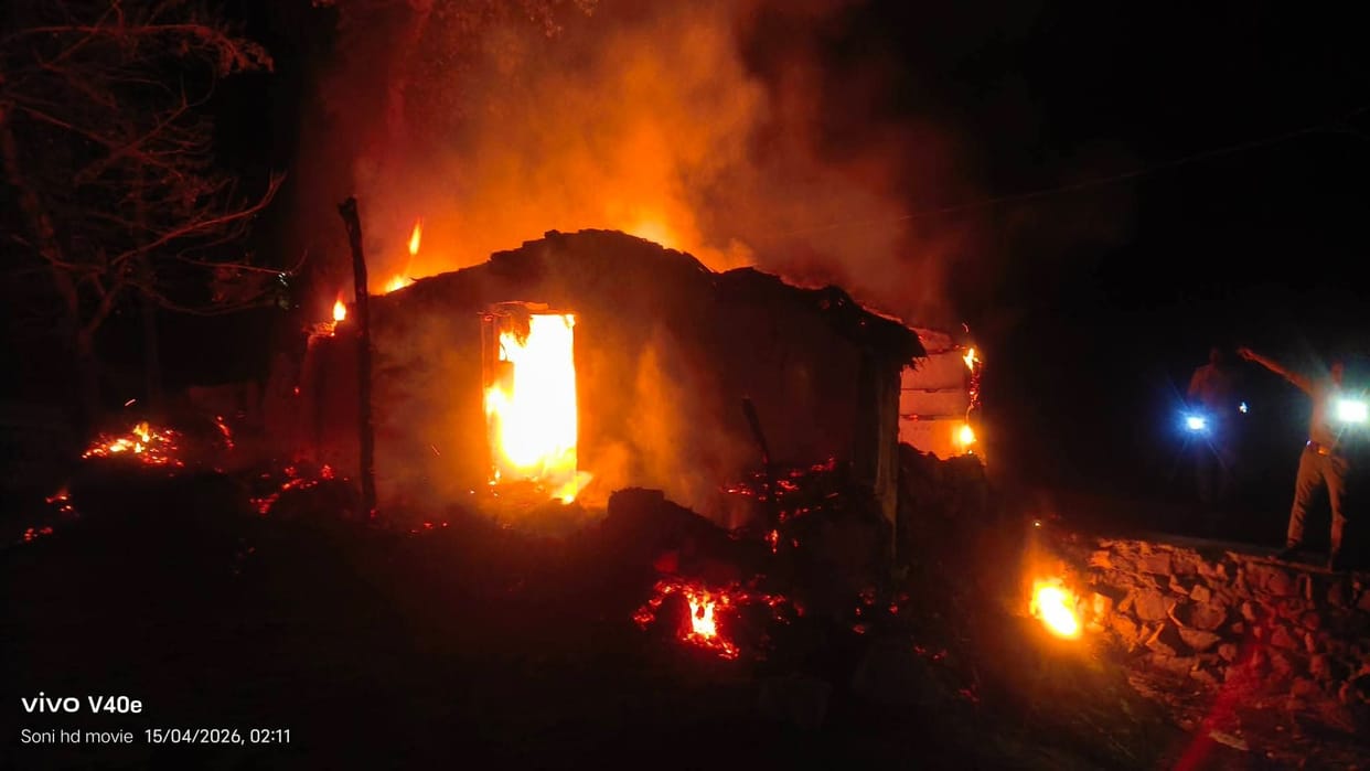 He was harassing her through phone and WhatsApp, and after the threats, he set the roof on fire.