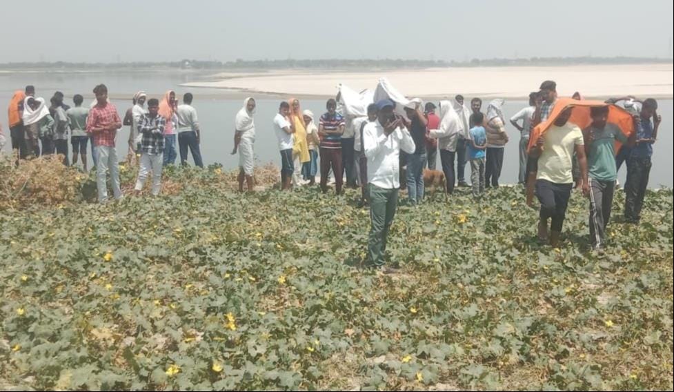 Two teenage girls drowned while bathing in the Ganges.