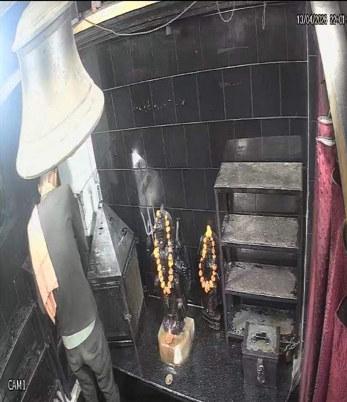 Money stolen from temple donation box