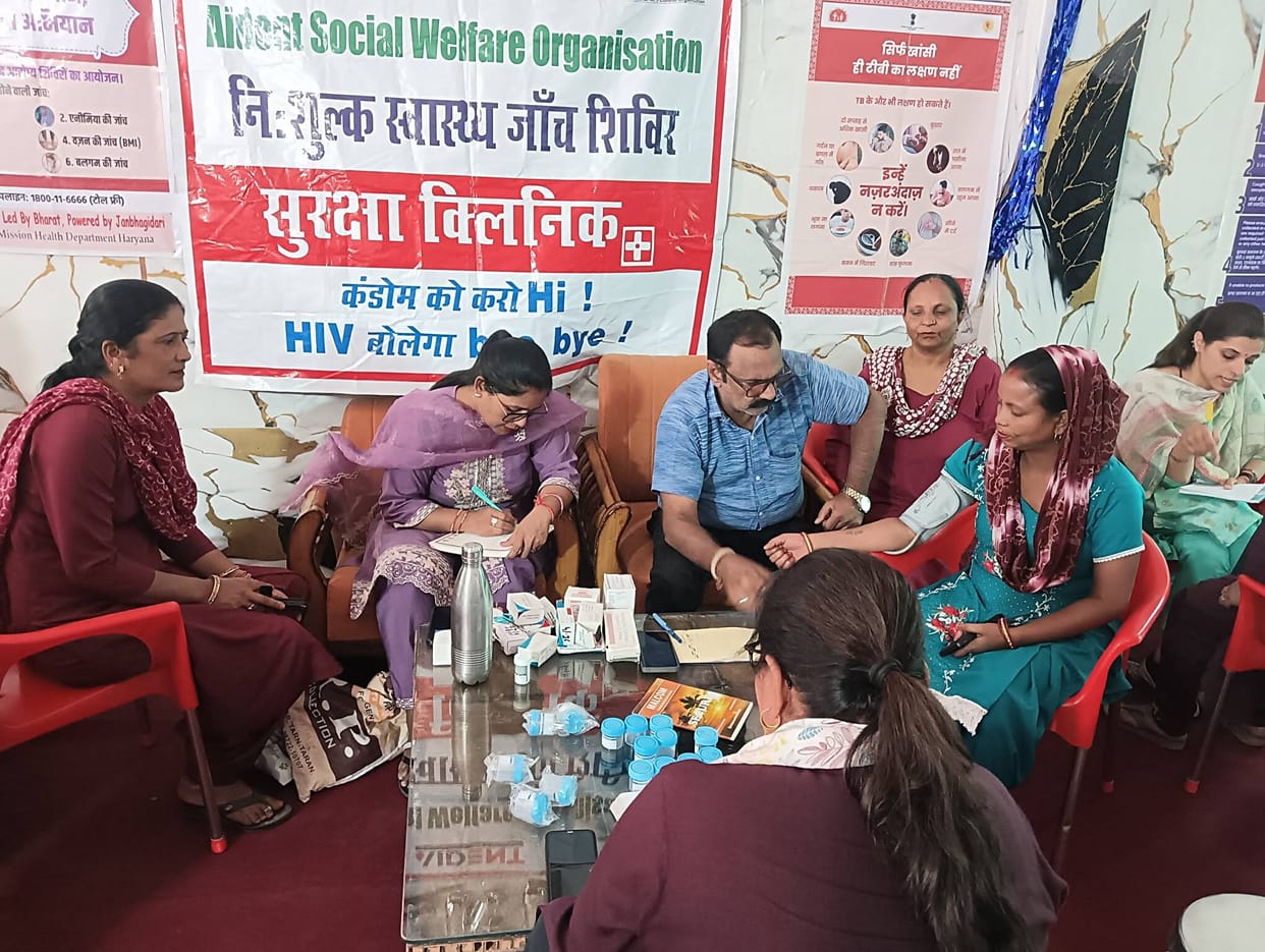 Doctors provided consultations at the free health check-up camp.