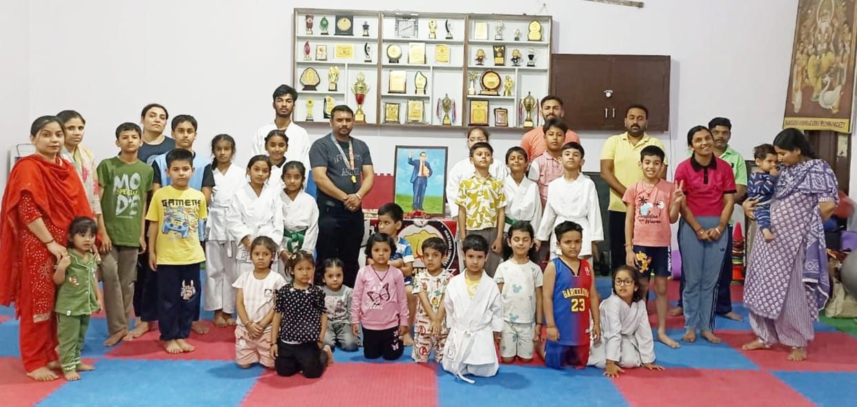 Karate players celebrated Dr. Ambedkar's birth anniversary
