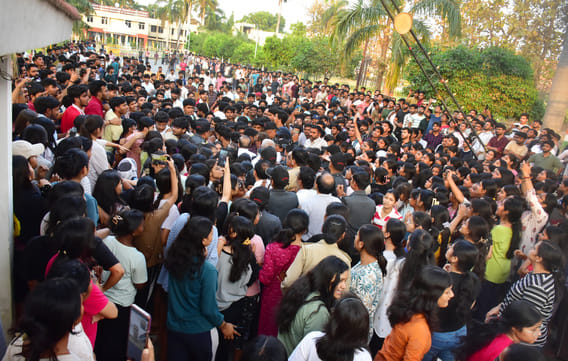 The Vice Chancellor formed a team and asked for a report within three days, after assurance the students agreed