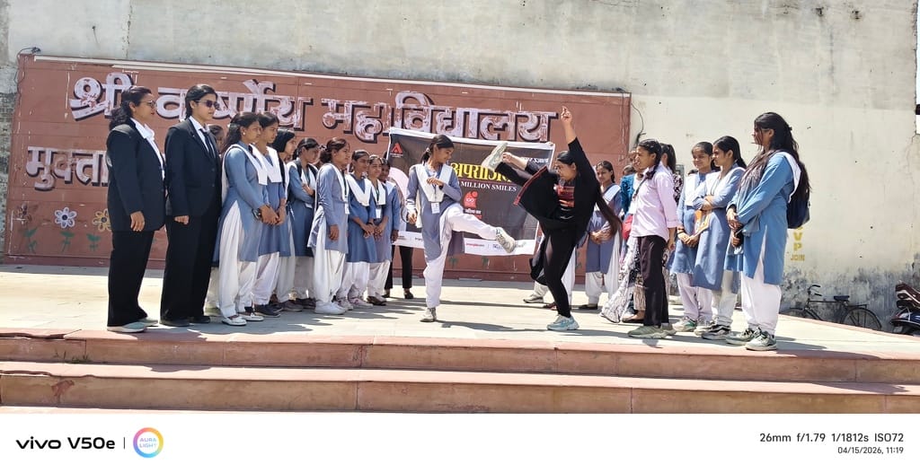 Self-defense techniques taught to girl students