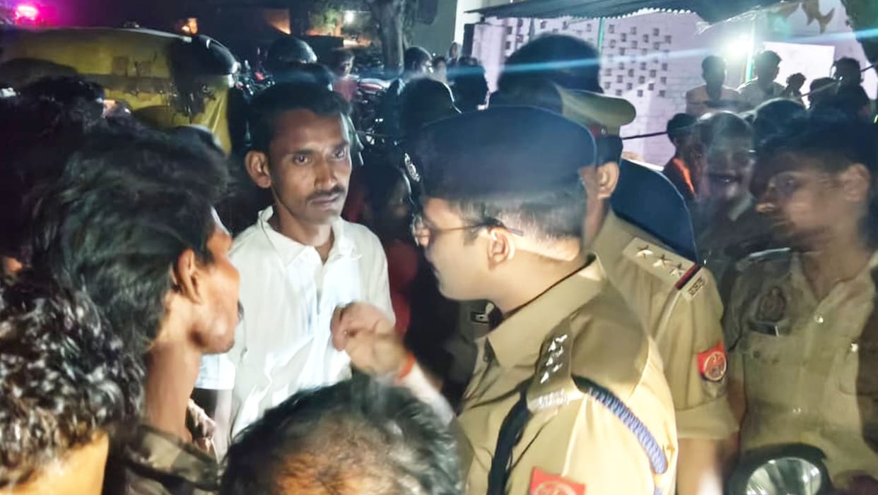 A girl was crushed to death by an overloaded dumper carrying gravel, causing uproar.
