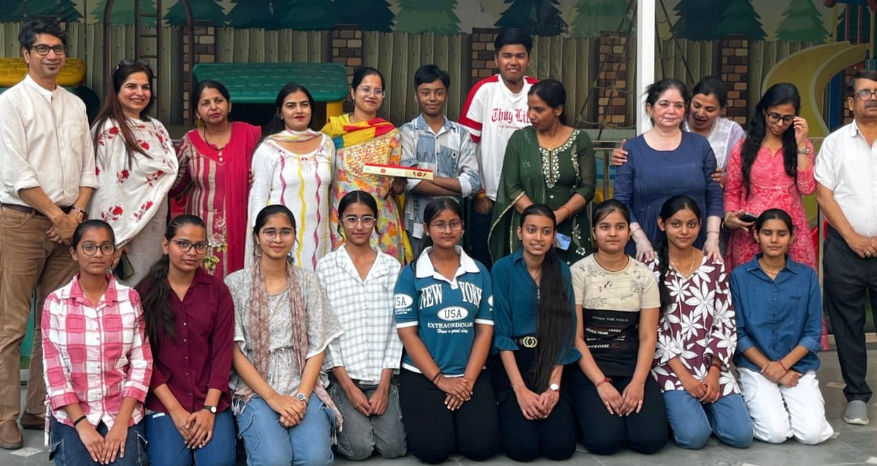 Shagun gave the good omen of 99 percent marks to her family.