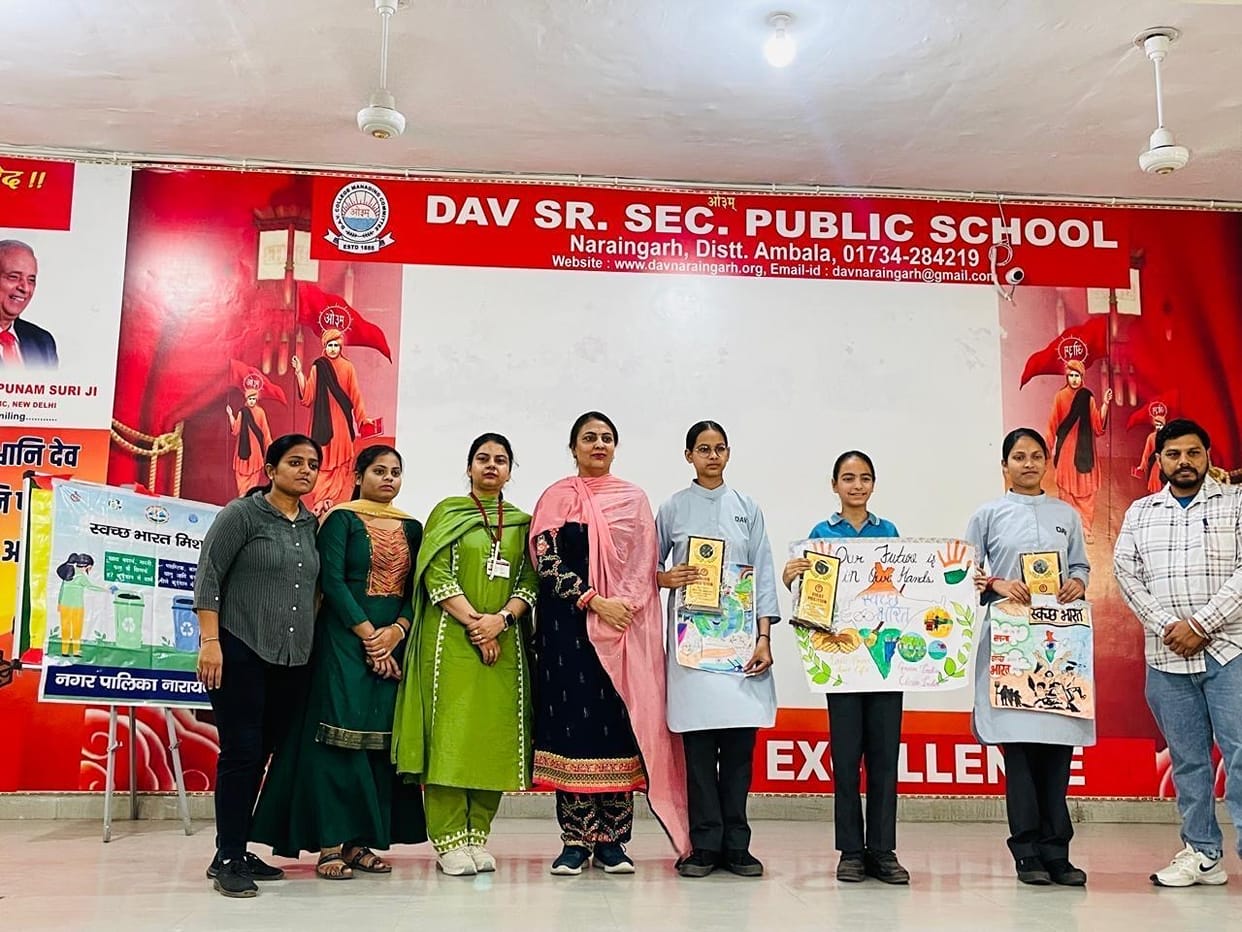 In the painting competition, Veera secured the first place, while Rewa and Jaspreet claimed the second and third positions, respectively.