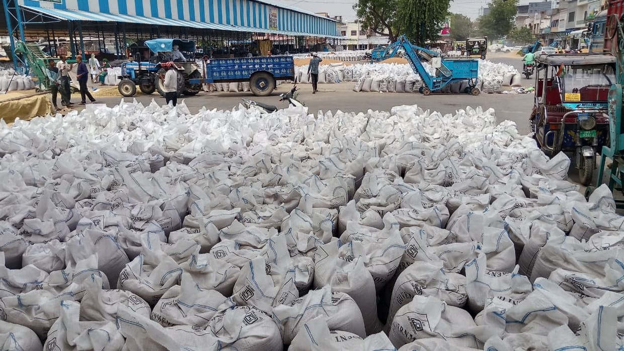Wheat-laden trucks stranded in mandis due to non-issuance of exit gate passes