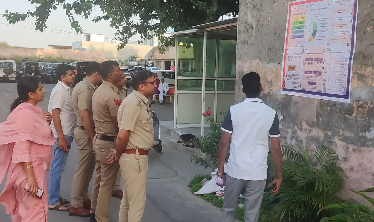 Posters were put up in all police stations.