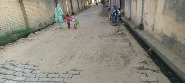 People are upset due to lack of interlocking blocks in the street.