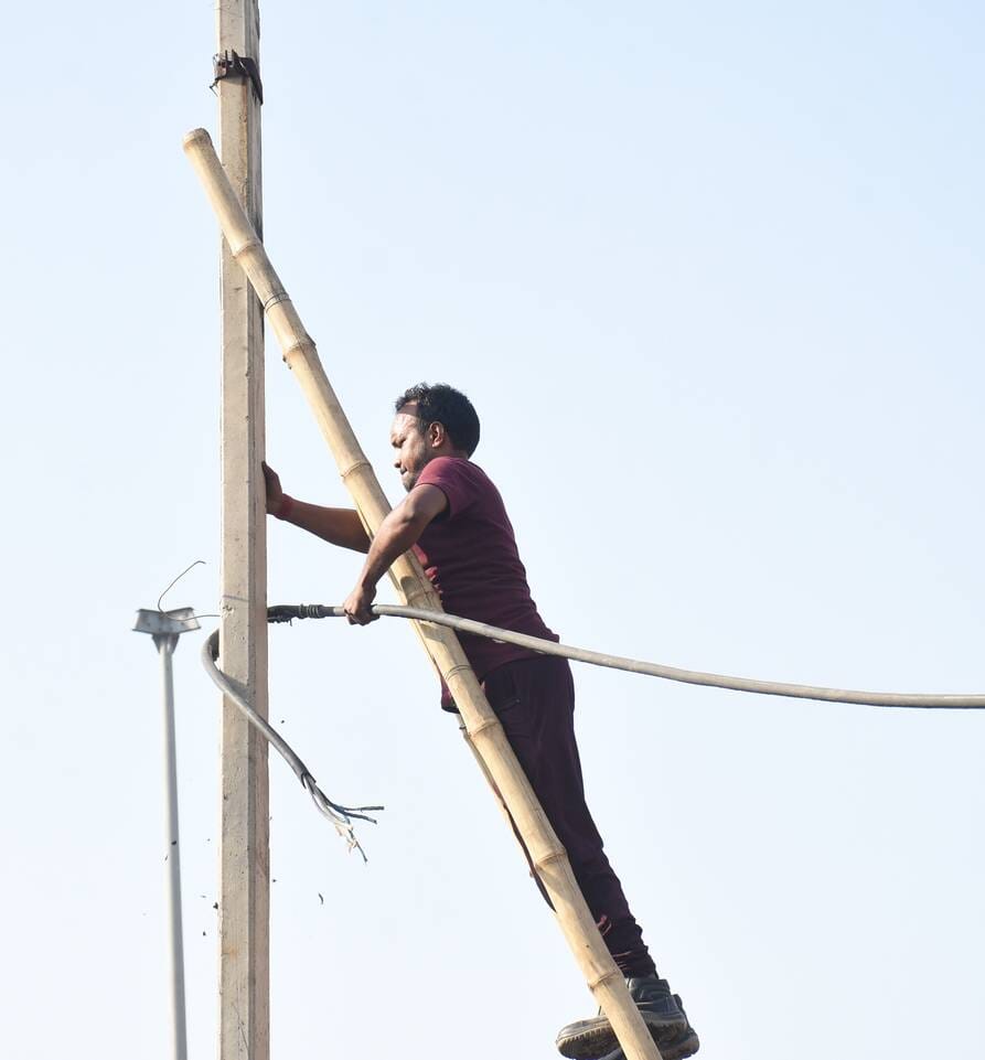 1200 huts were illuminated by 25 connections, there is a possibility of electricity being stolen
