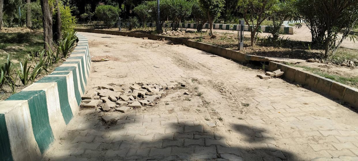 LDA VC inspected the park two months ago, but the condition of the park has not improved yet.
