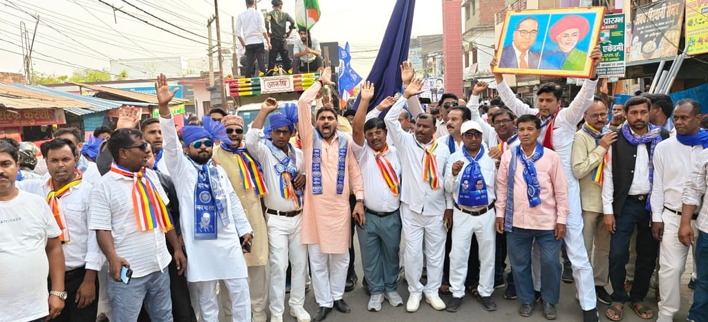 Bharat Ratna Dr. Ambedkar's tableau taken out on his birth anniversary