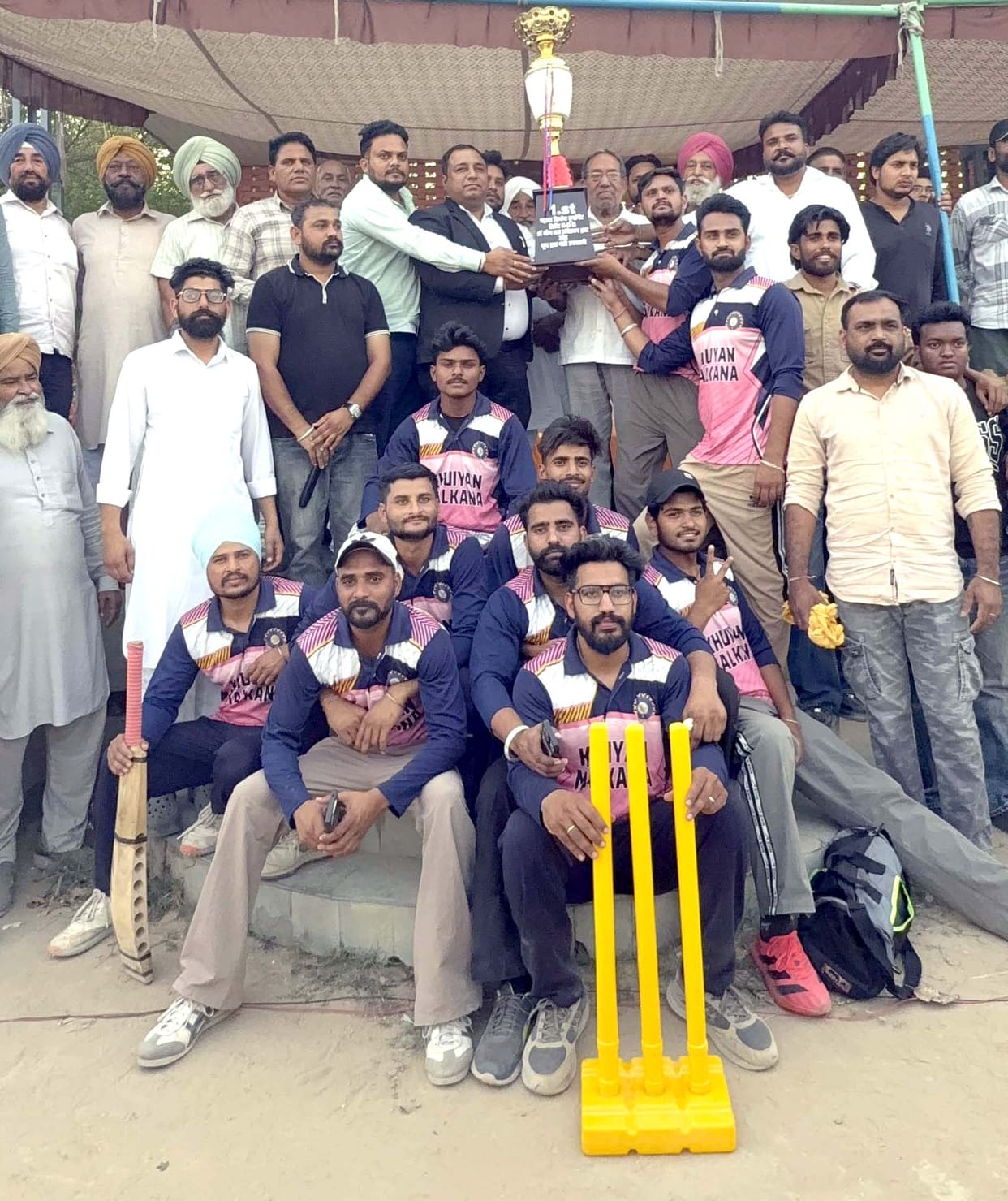 Khuian Malkana won the Baba Saheb Ambedkar Cricket Tournament
