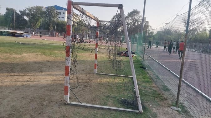 Equipment at Karna Stadium has deteriorated and hasn't been replaced in seven years.