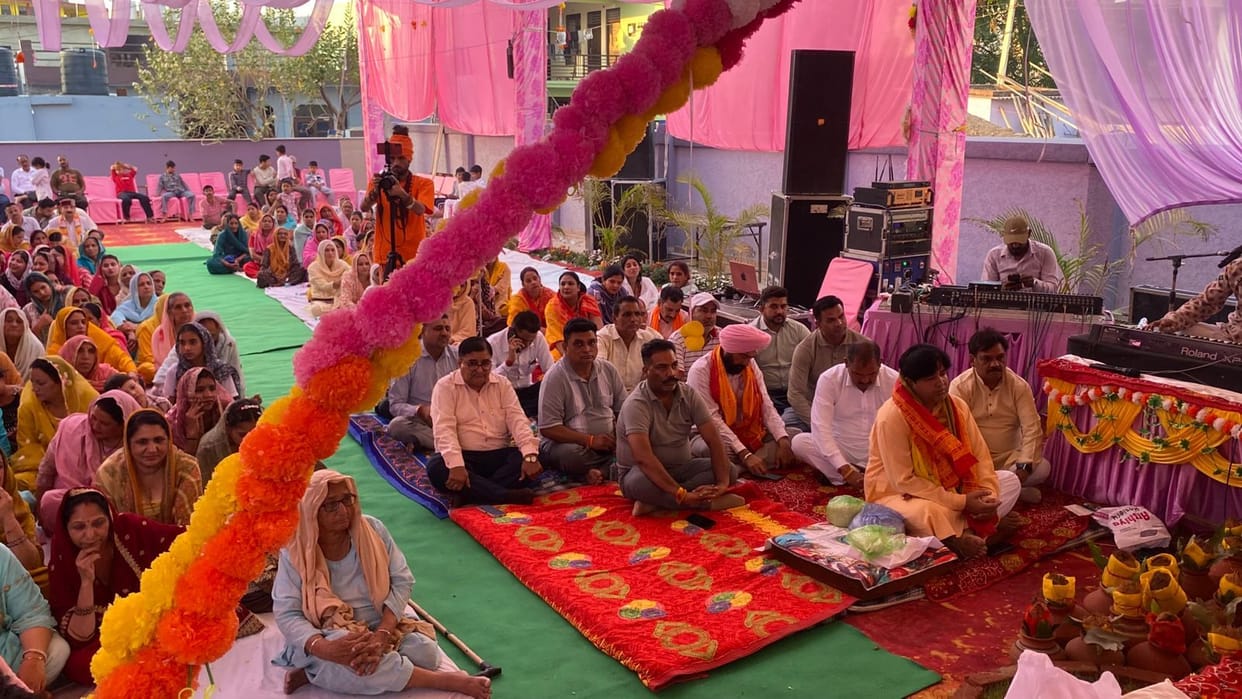 Jhadmajri immersed in devotion on the occasion of Sri Krishna-Rukmini marriage