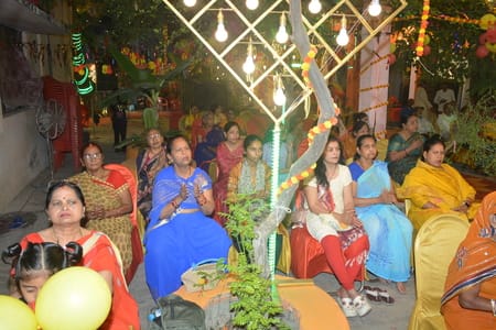 Infused the Shrimad Bhagavat Katha with the magnificent hues of culture and faith.