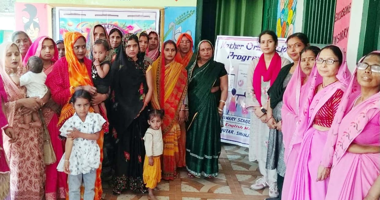 Women were provided with information on creating an educational environment at home.