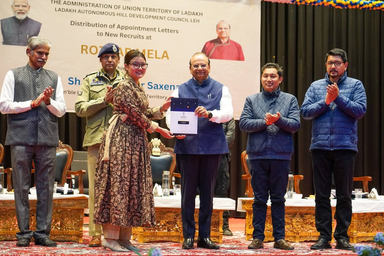 Leh, LG VK Sexsena, Gave Appointment Letters, Government Employee