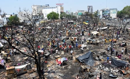 If permanent houses were built, the households of the mud houses would not have turned to ashes.