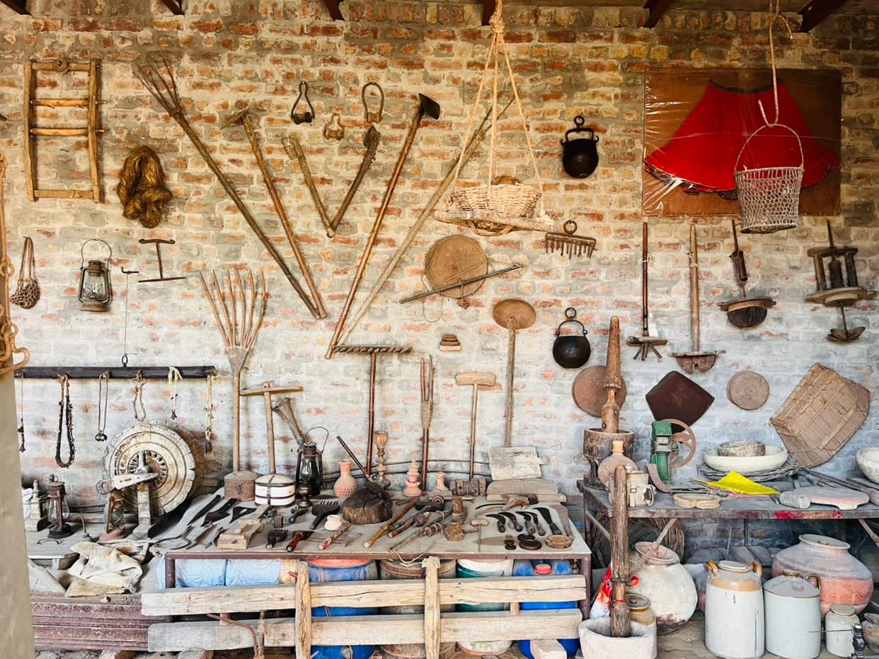 Rahul and Anshu are preserving Haryanvi culture by collecting items from 35 villages dating back to the 18th century.
