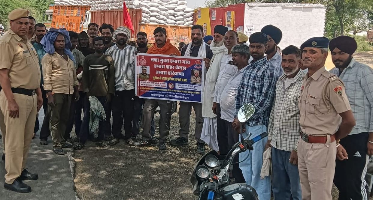 Villagers were sworn in to abstain from drugs.