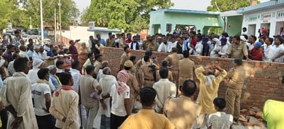 Protest Staged Over Construction of Boundary Wall at Mahahar Dham Shiva Temple Complex