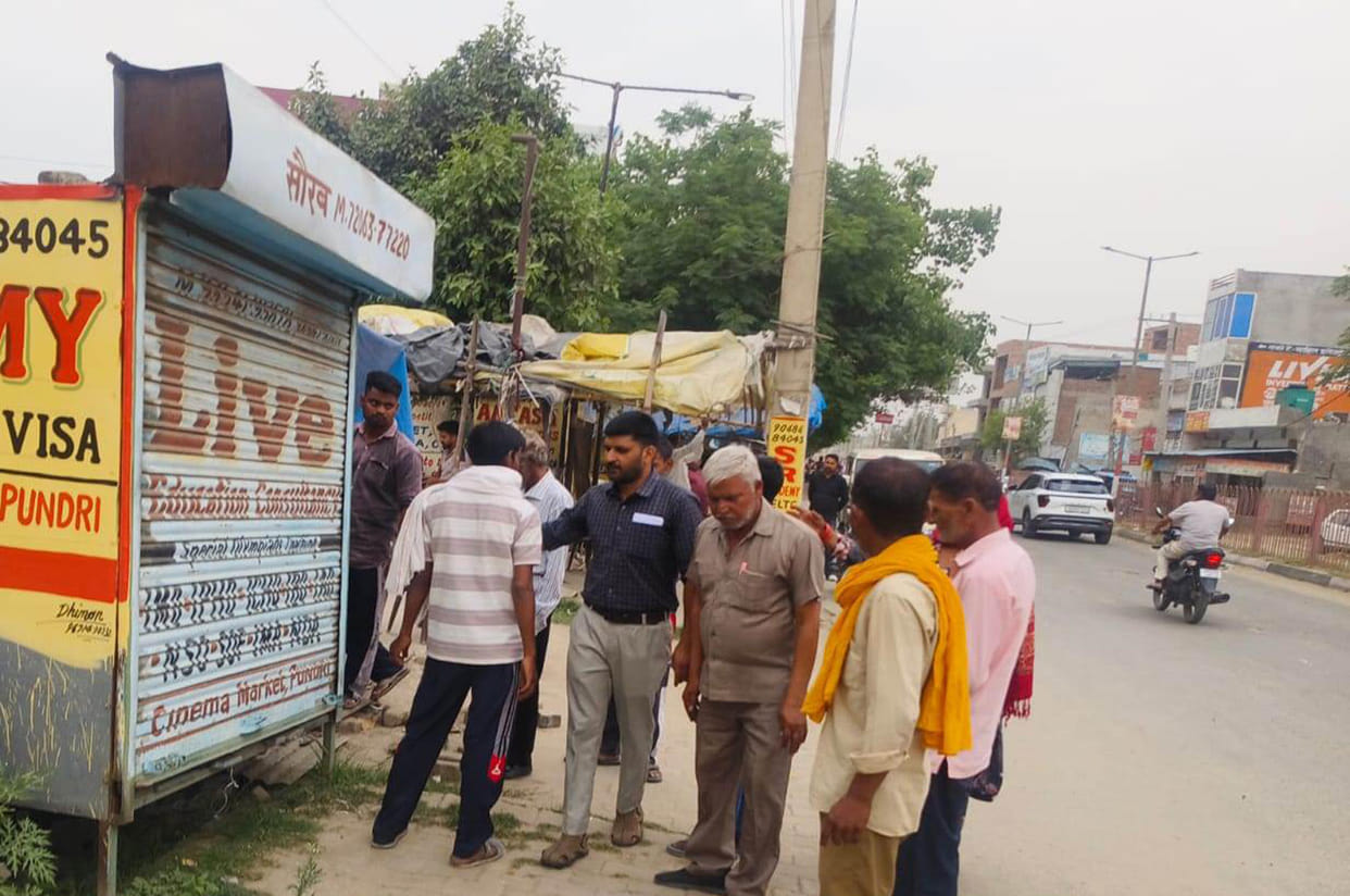Encroachment removed from Pundri's main road