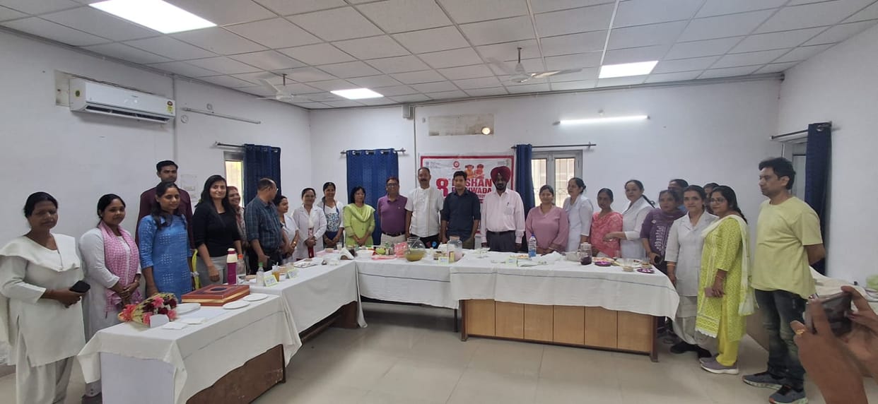 A cooking competition without fire was organized at the Mandal Hospital.