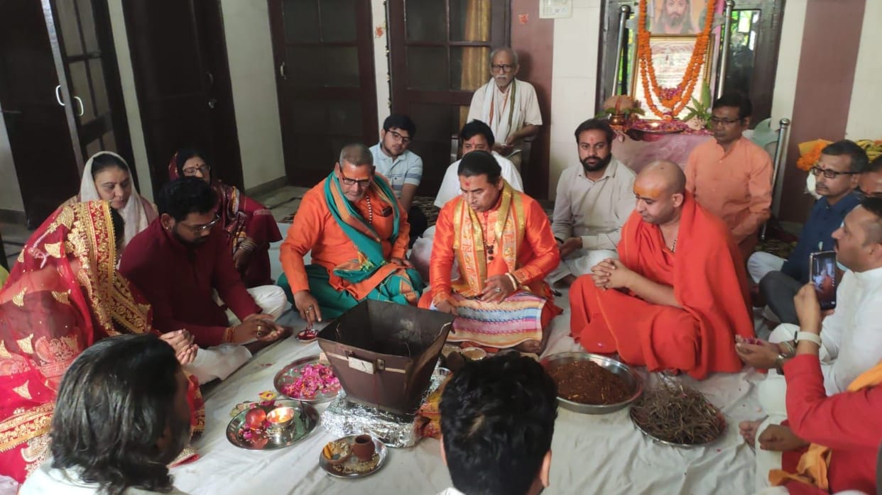 A Havan was performed on the birth anniversary of Lord Parashurama.