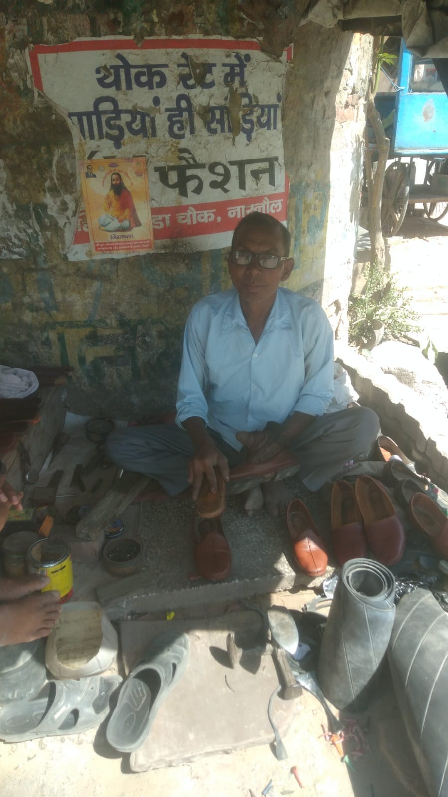 Umrao makes even worn-out shoes look brand new.
