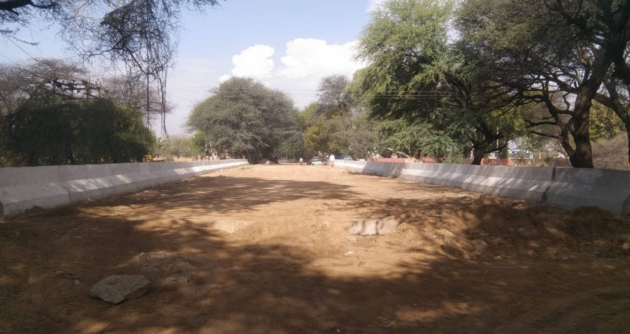 the work on the Mahendragarh Ateli road has been completed