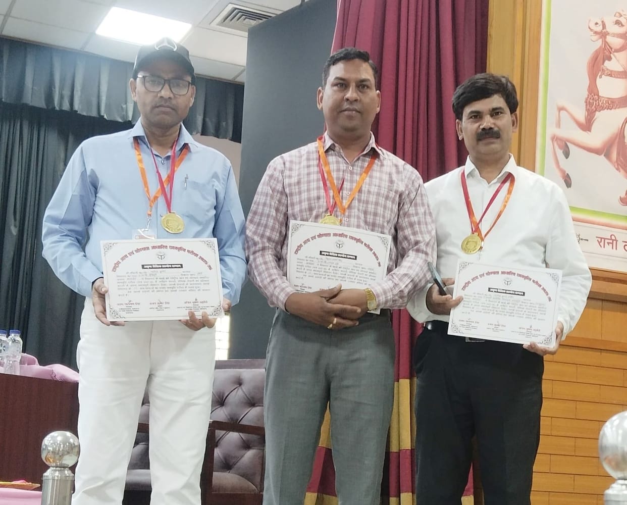 Three teachers of the district honored for their excellent performance in NMMS examination