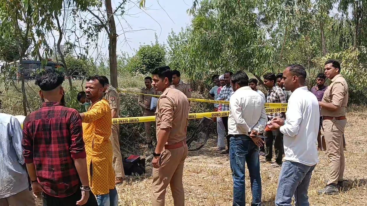 The body of a villager who had left home four days ago was found in suspicious circumstances.