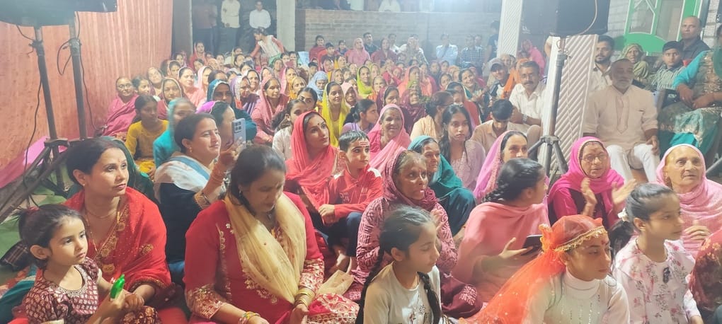 Devotees danced to the hymns of the Mother Goddess in Jangla.