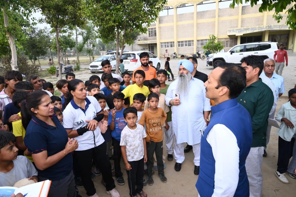 MP Naveen Jindal reached Patti Afghan Sports Stadium