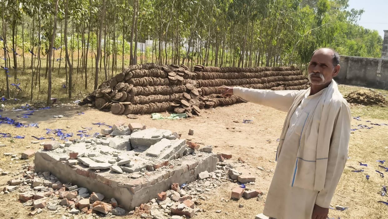 Ambedkar Statue Damaged in Rajpur Nagla; Police Resort to Lathi-Charge