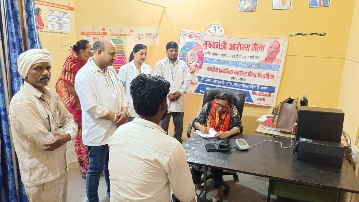 Patients suffering from skin diseases, diabetes and stomach pain came to the fair and got consultation.
