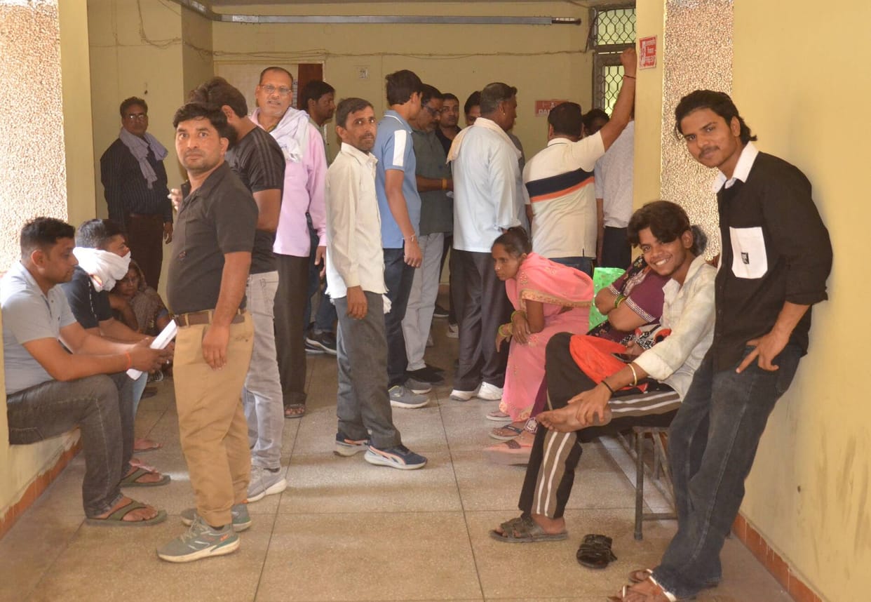 10 patients with dryness in the nose and ears are reaching the hospital every day.