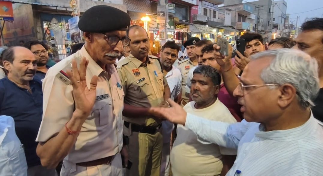 The nature of the encroachment removal action changed, MLA and councilor face to face