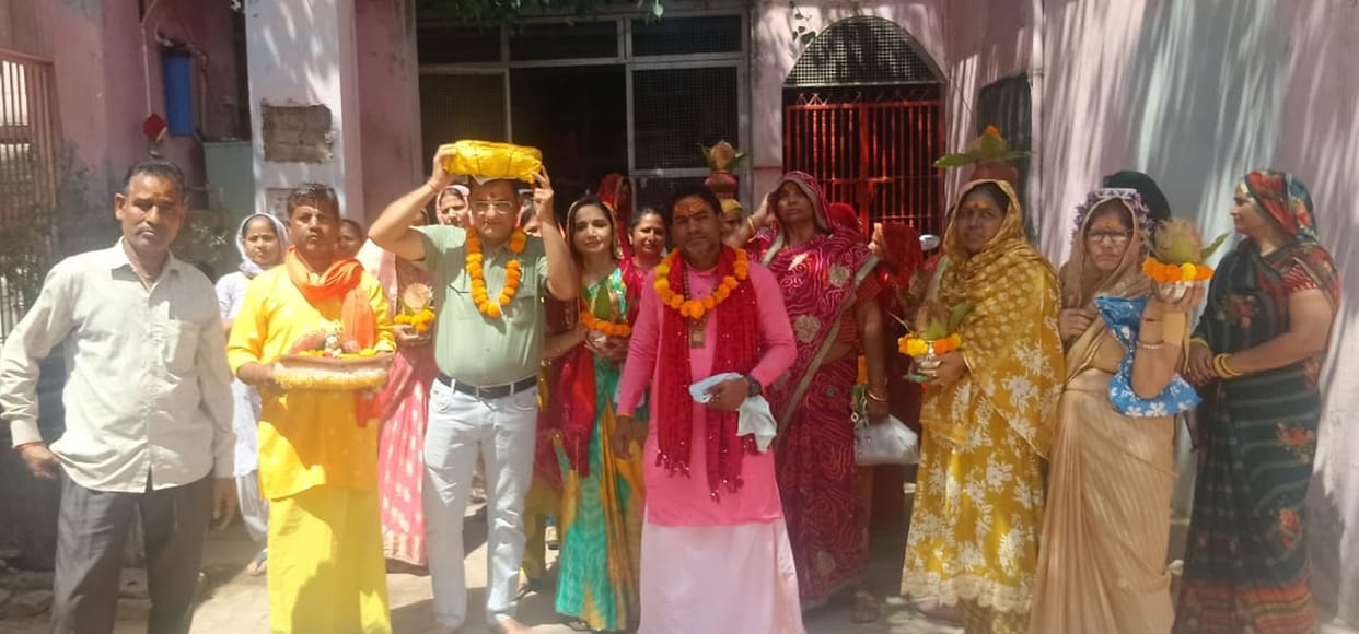Musical Shri Ram Katha started with Kalash Yatra