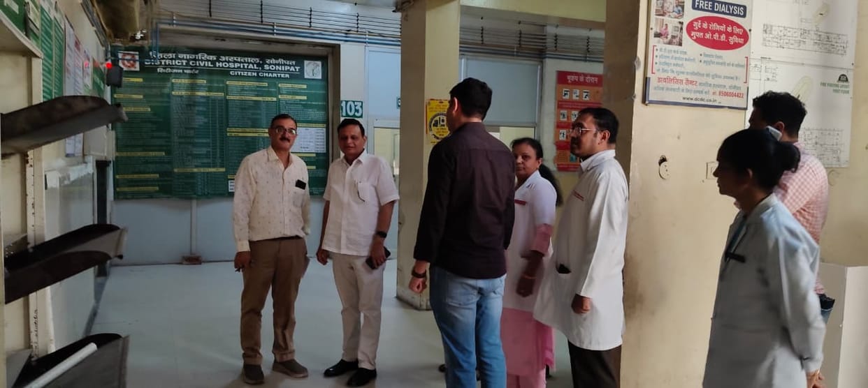 NHM Administrative Director Inspects Arrangements at District Hospital