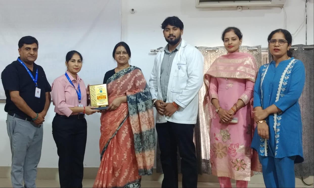 Eye check-up of 100 girl students at Women's College, Gohana