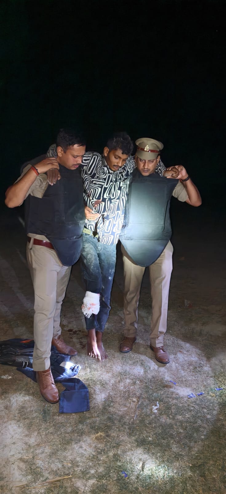 Two people, including a history-sheeter, were arrested in two encounters; both were shot in the leg.